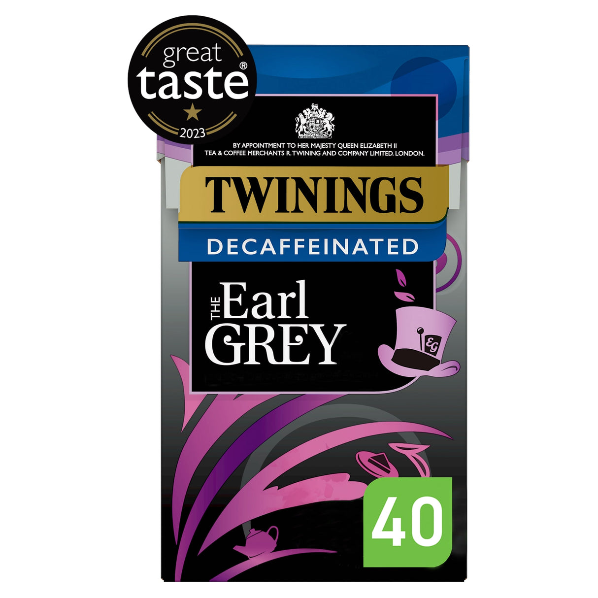 Twinings Decaffeinated Earl Grey Tea Bags 40 Pack 100 g