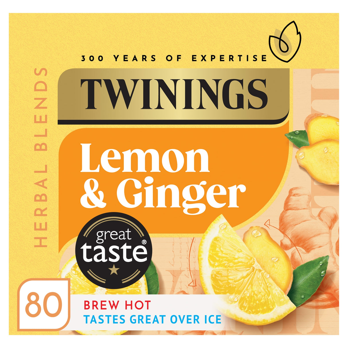 Twinings Lemon & Ginger Tea Bags 80 Pack 120 g