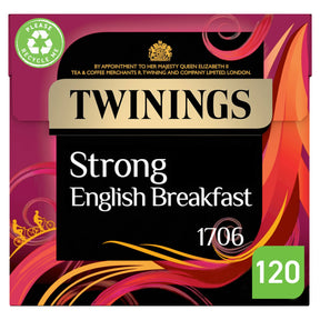 Twinings Strong English Breakfast 120 Tea Bags 375 g