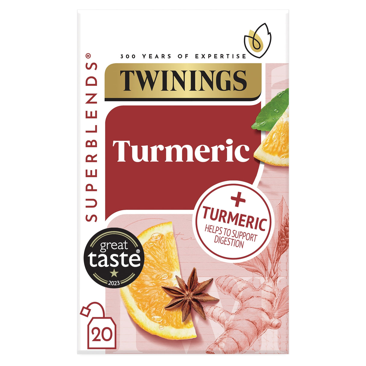 Twinings Super Blends Turmeric With Orange & Star Anise x 20 Tea Bags 40 g