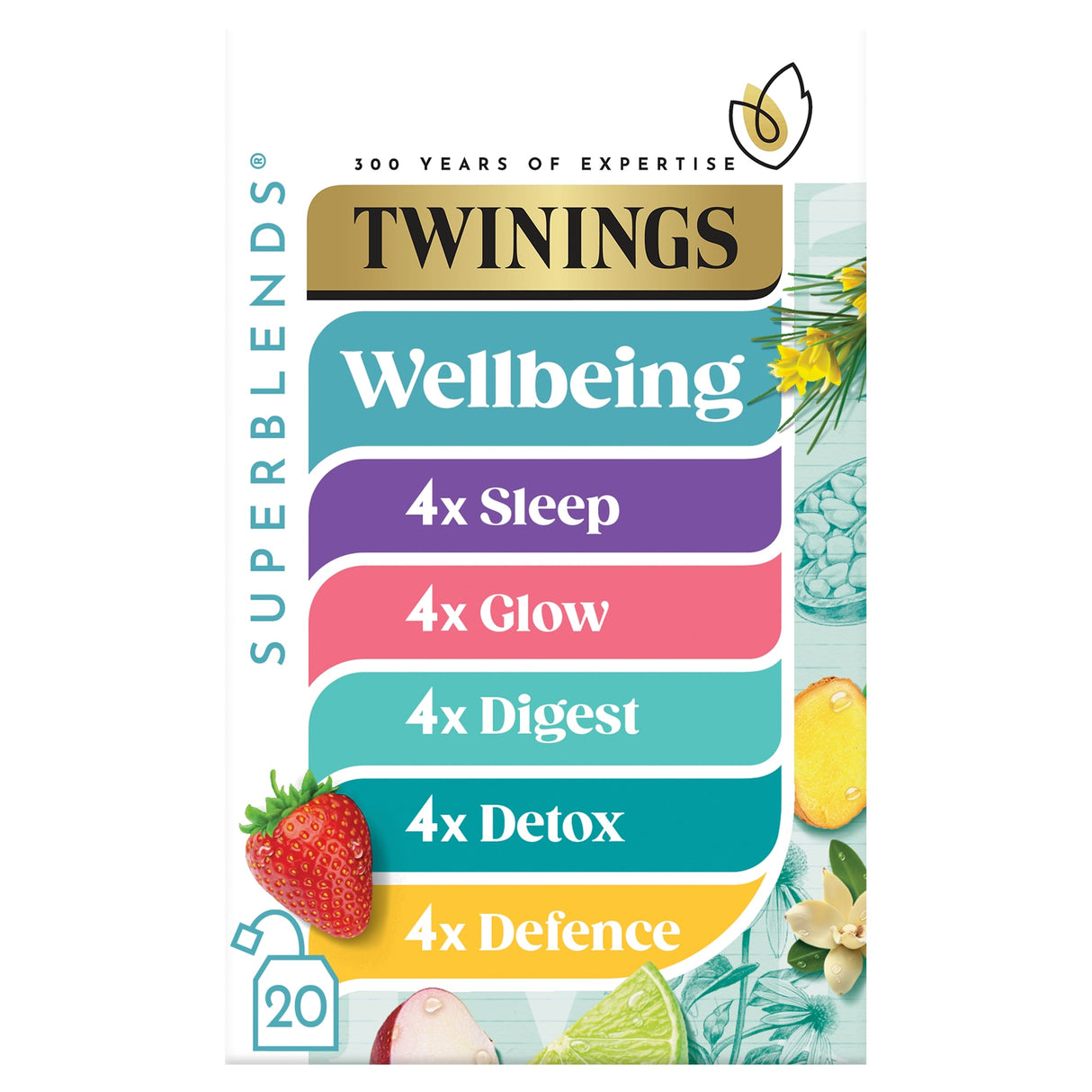 Twinings Wellbeing Collection 20 Tea Bags 37 g