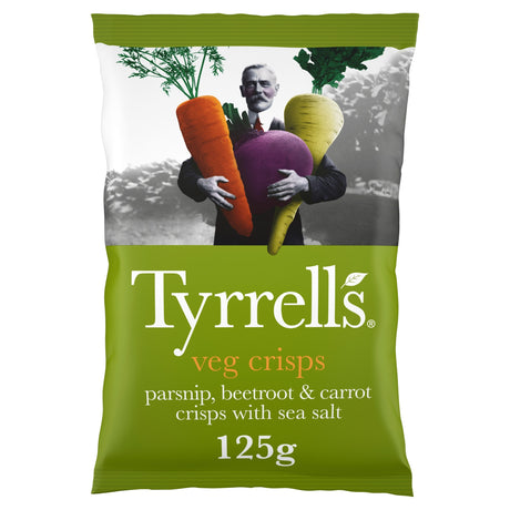 Tyrrells Sea Salted Veg Sharing Crisps 125 g