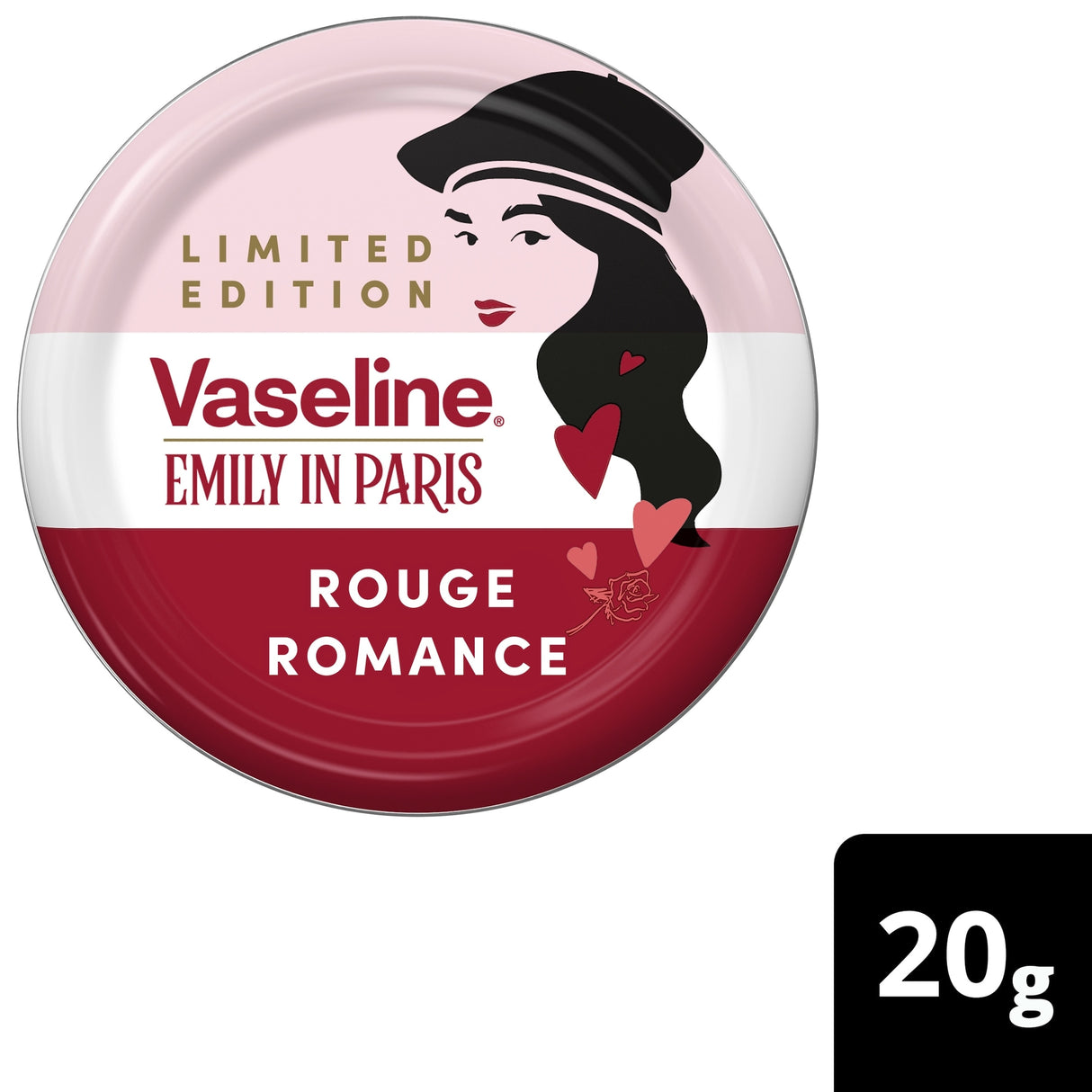 Vaseline Limited Edition Emily In Paris Rouge Romance Lip Balm 20 g