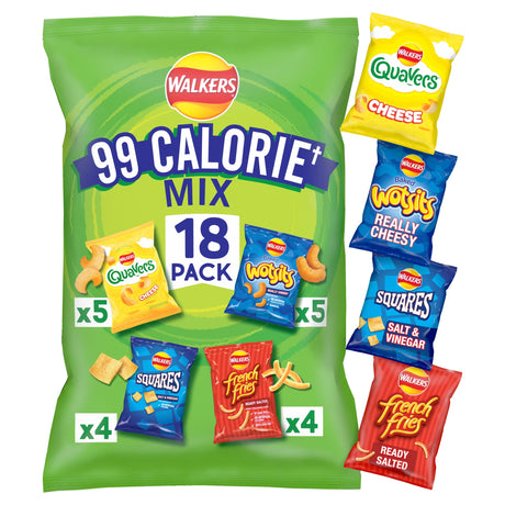 Walkers 99 Calorie Mix Multi-Pack Crisps 18 Pack