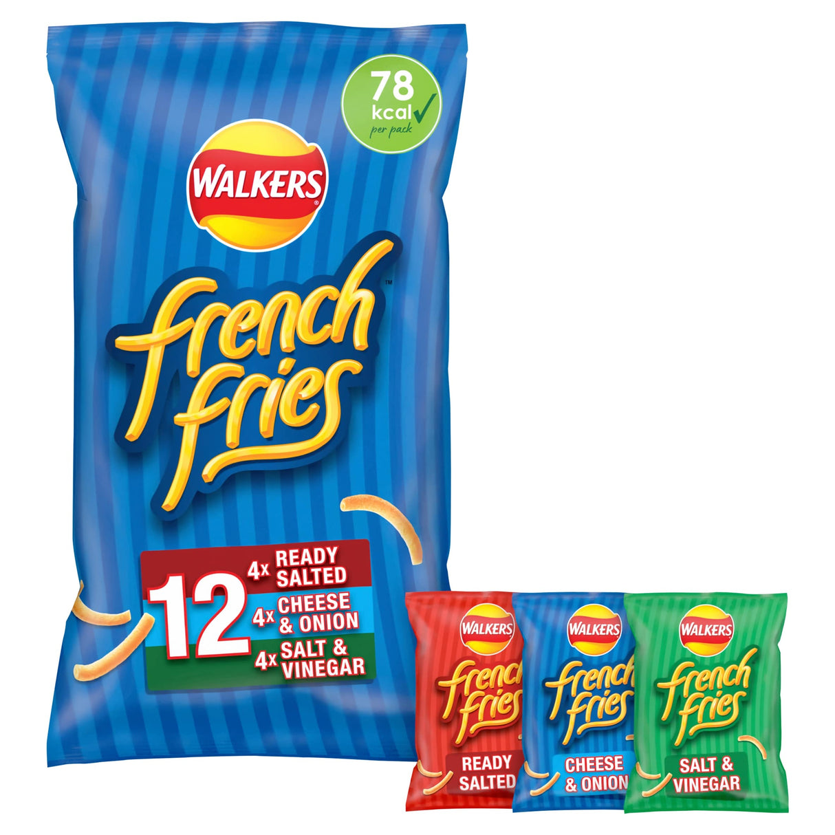 Walkers French Fries Variety Multi-Pack Crisps 12 x 18 g