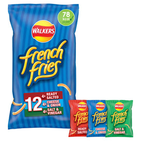 Walkers French Fries Variety Multi-Pack Crisps 12 x 18 g