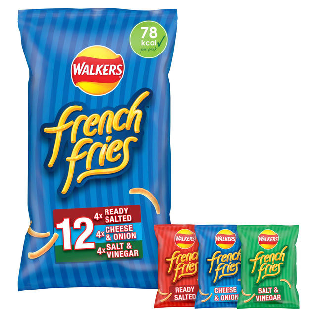 Walkers French Fries Variety Multi-Pack Crisps 12 x 18 g