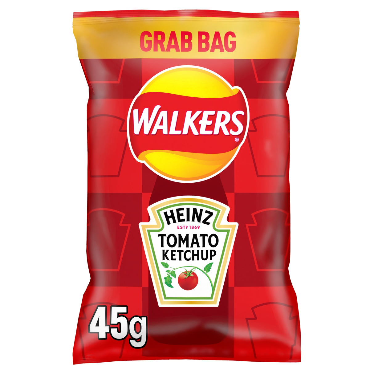 Walkers Heinz Tomato Ketchup Grab Bag Crisps 45 g