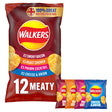 Walkers Meaty Variety Multi-Pack Crisps 12 x 25 g