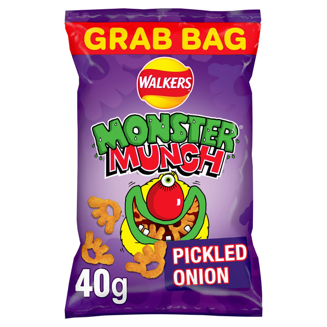 Walkers Monster Munch Pickled Onion Crisps 40 g