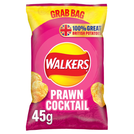 Walkers Prawn Cocktail Grab Bag Crisps 45 g