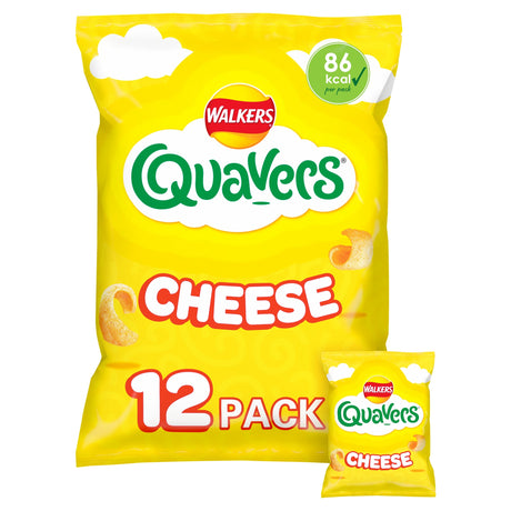 Walkers Quavers Cheese Multi-Pack Crisps 12 x 16 g