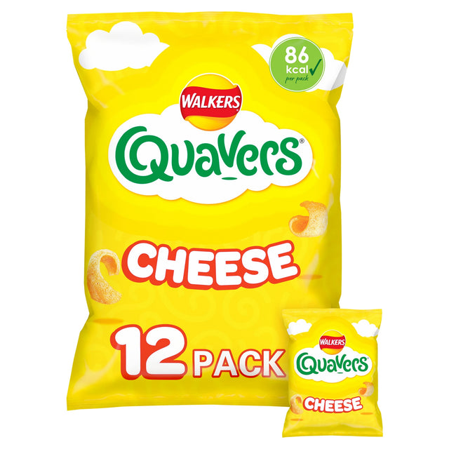 Walkers Quavers Cheese Multi-Pack Crisps 12 x 16 g