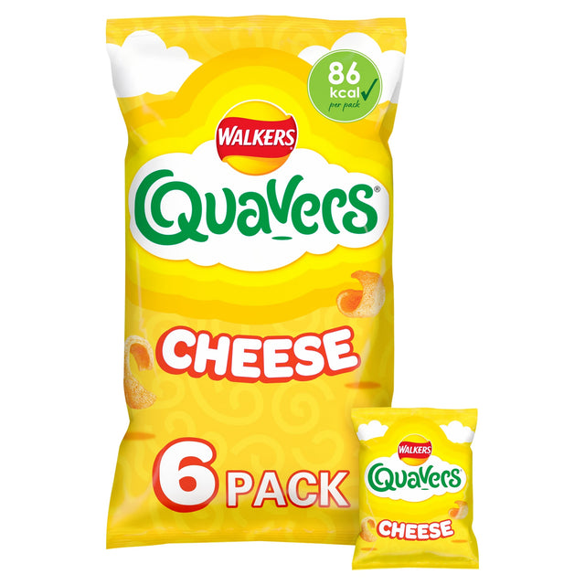 Walkers Quavers Cheese Multi-Pack Crisps 6 x 16 g