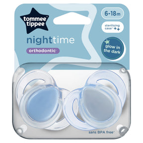 Tommee Tippee Night Time Soothers 6-18 Months Pack of 2