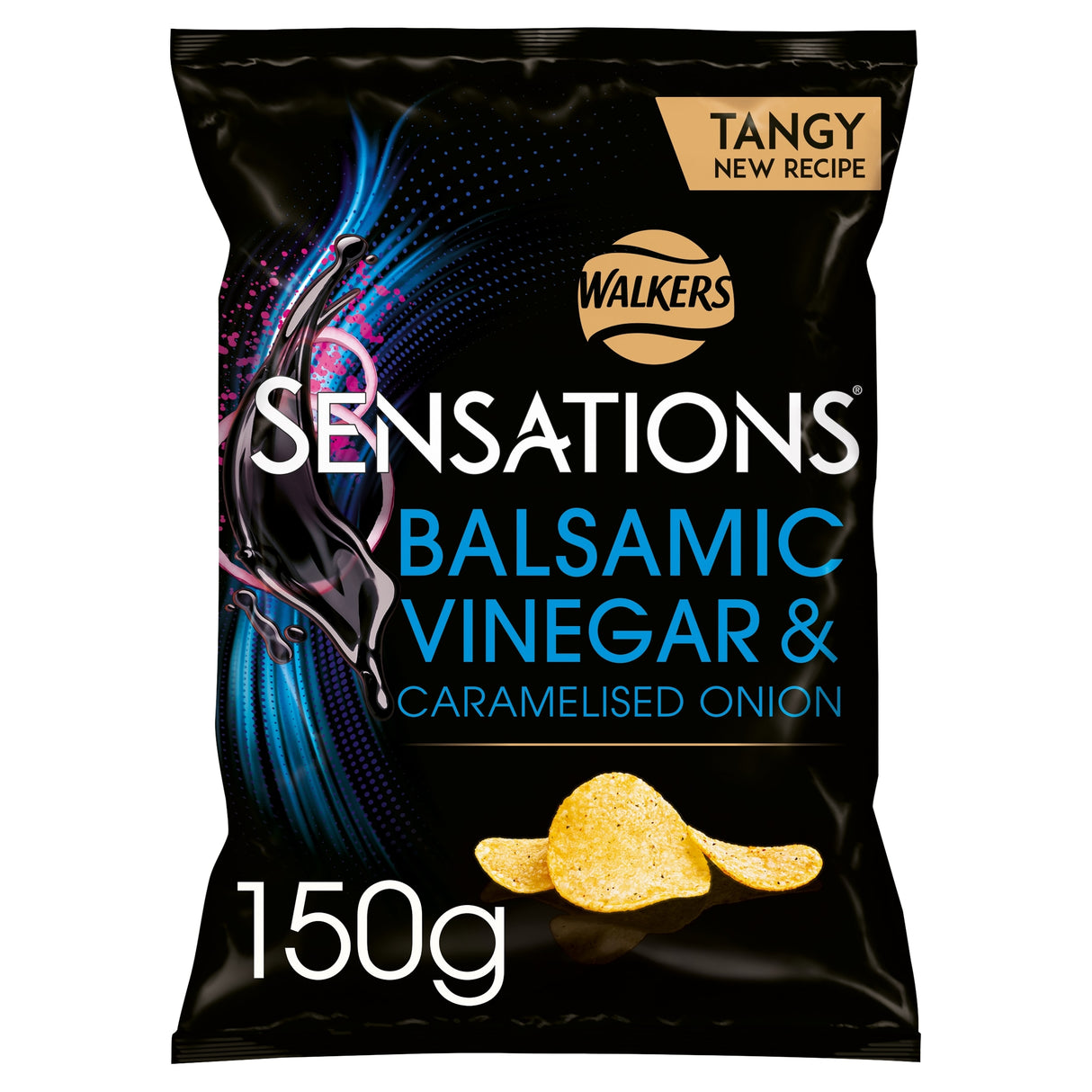 Walkers Sensations Balsamic Vinegar & Onion Crisps 150 g