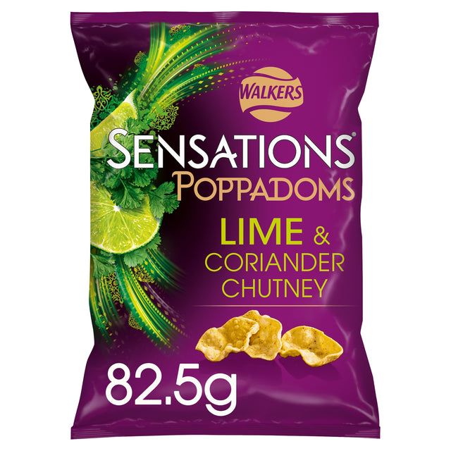 Walkers Sensations Poppadoms Lime & Coriander Sharing Bag 82.5 g