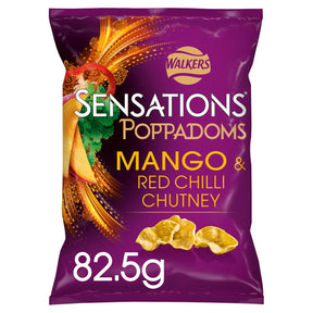 Walkers Sensations Poppadoms Mango & Chilli Sharing Bag 82.5 g