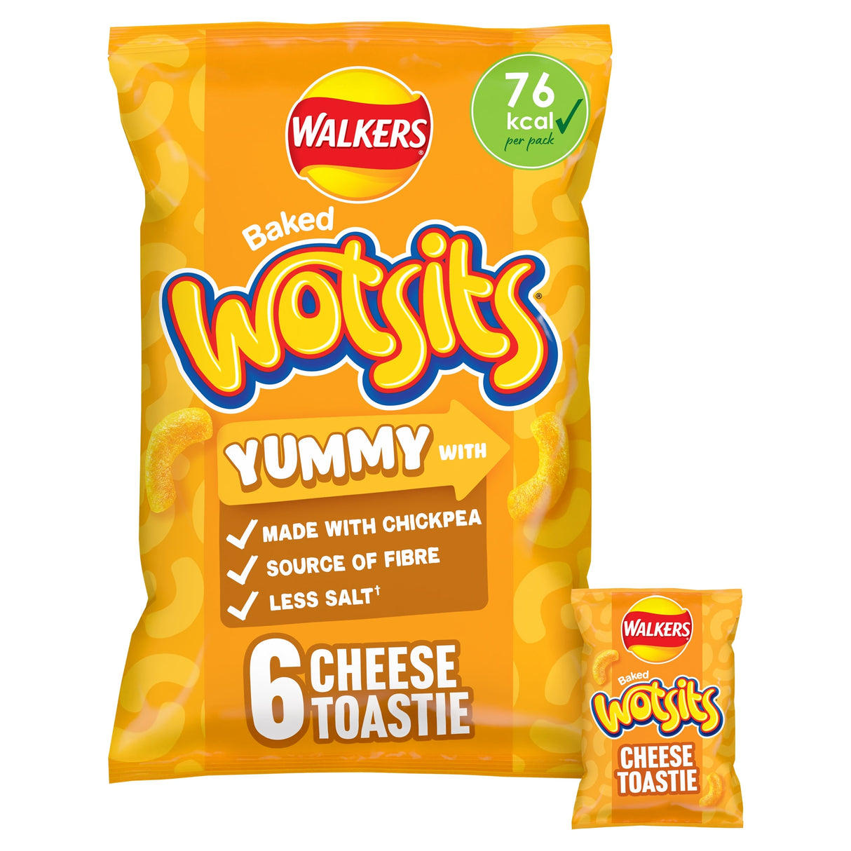 Walkers Wotsits Cheese Toastie Multi-Pack Crisps 6 x 16 g