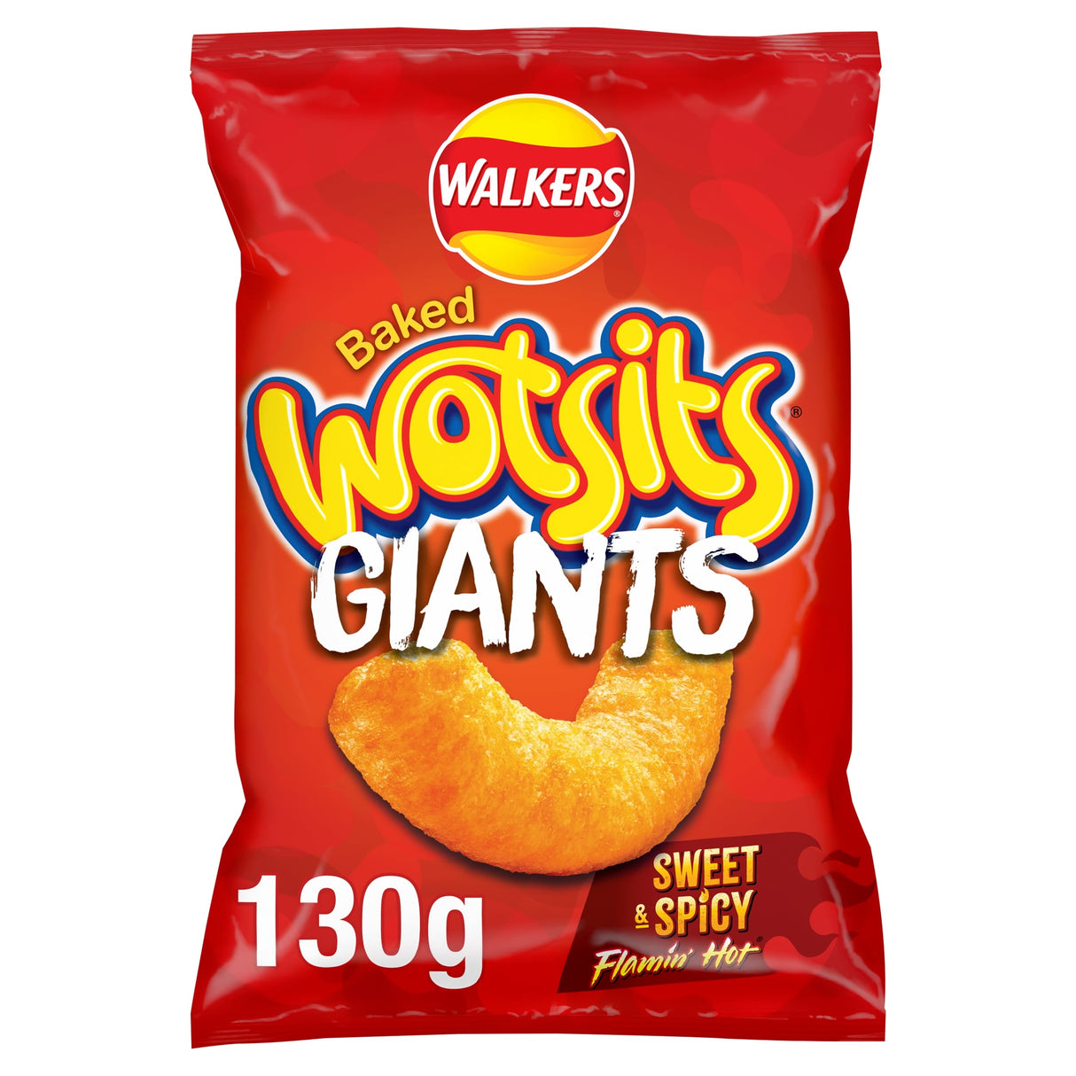 Walkers Wotsits Giants Flamin' Hot Sharing Bag Crisps 130 g