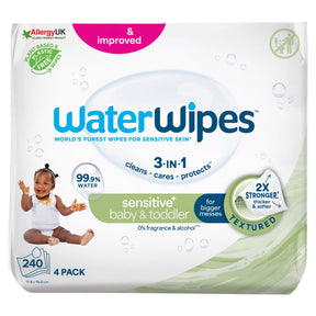 Waterwipes Textured Biodegradable Baby Wipes 60 Pack x 4