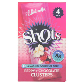 Whitworths Berry + Chocolate Clusters Shots 4 x 25 g