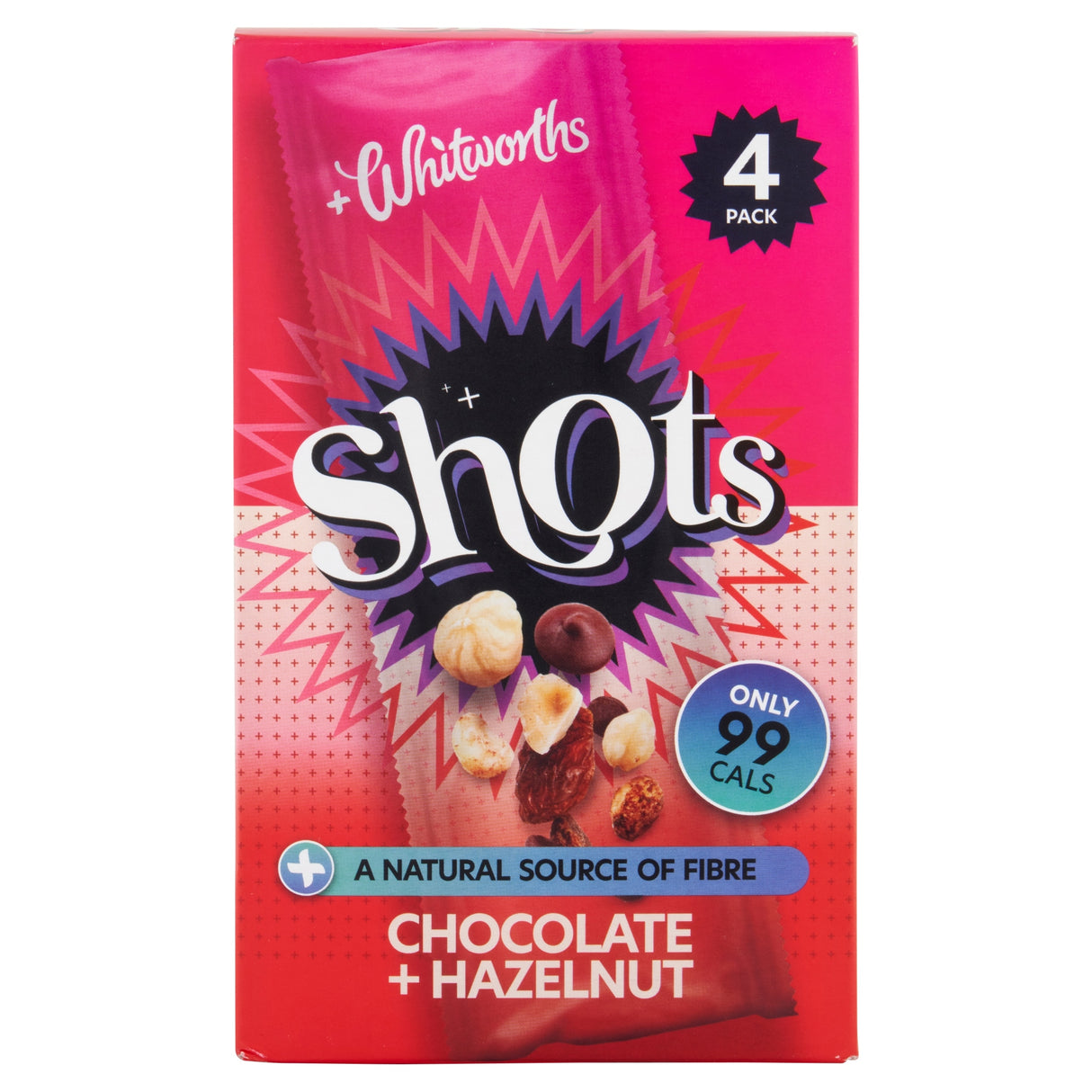Whitworths Shots Chocolate & Hazelnut 4 x 25 g