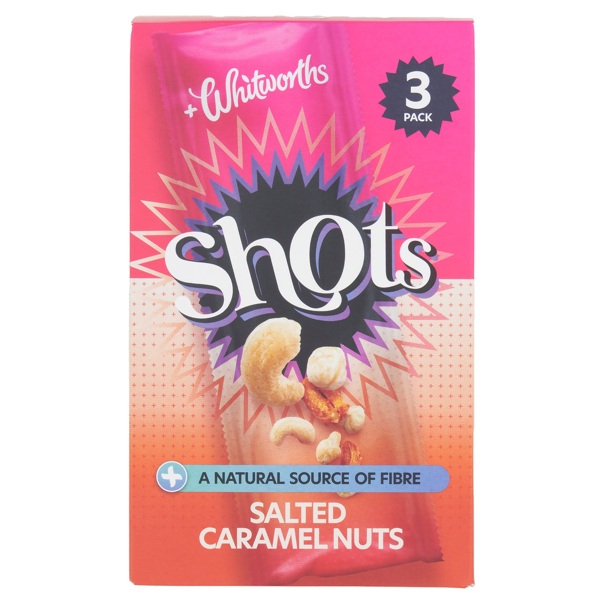 Whitworths Shots Salted Caramel Nuts 3 x 25 g