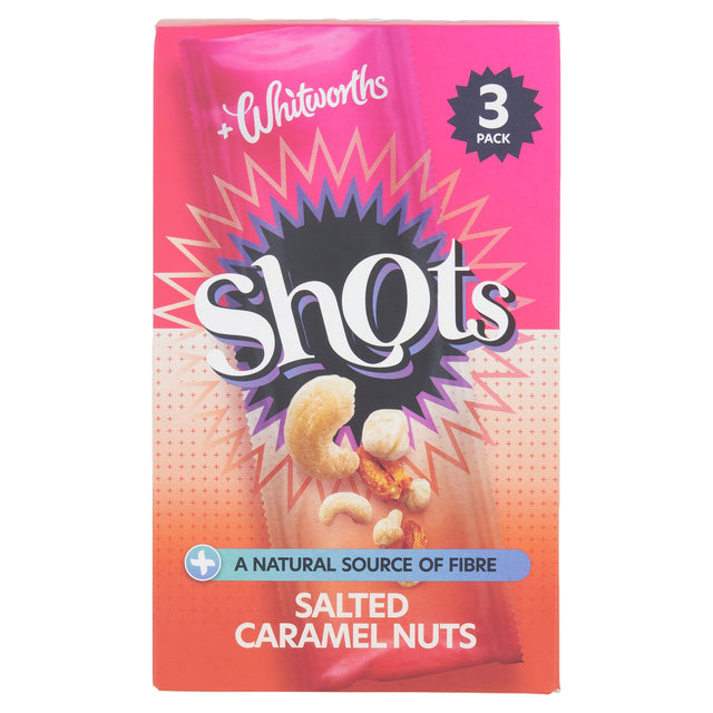 Whitworths Shots Salted Caramel Nuts 3 x 25 g