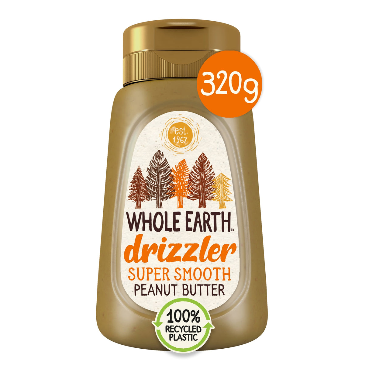 Whole Earth Drizzler Super Smooth Peanut Butter 320 g
