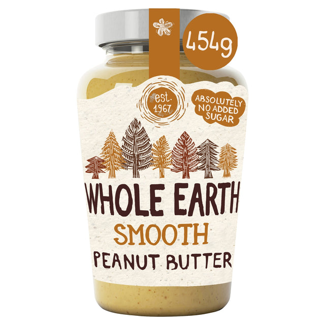 Whole Earth Smooth Peanut Butter 454 g