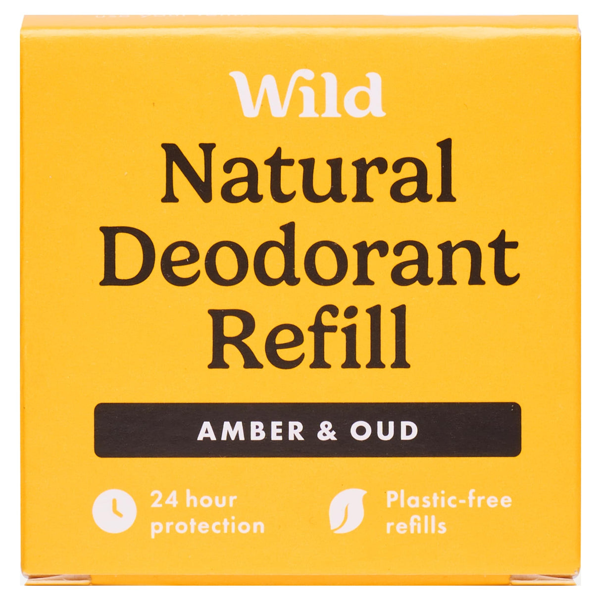 Wild Natural Deodorant Refill Amber & Oud 40 g