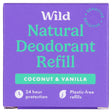 Wild Natural Deodorant Refill Sensitive Coconut & Vanilla 40 g