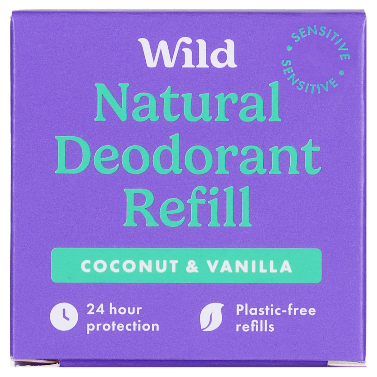 Wild Natural Deodorant Refill Sensitive Coconut & Vanilla 40 g