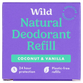 Wild Natural Deodorant Refill Sensitive Coconut & Vanilla 40 g