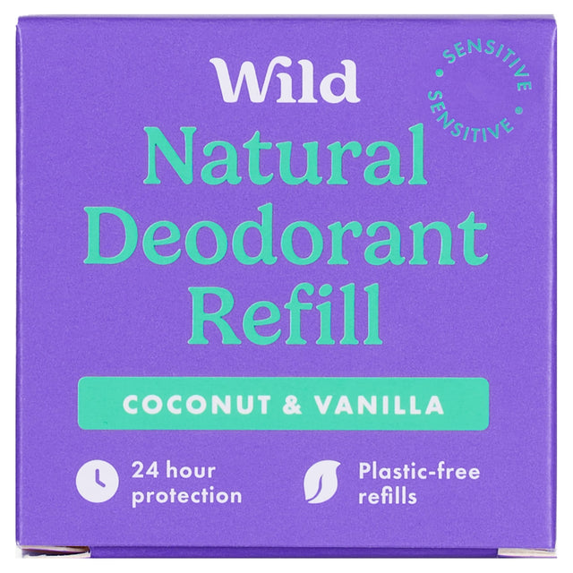 Wild Natural Deodorant Refill Sensitive Coconut & Vanilla 40 g