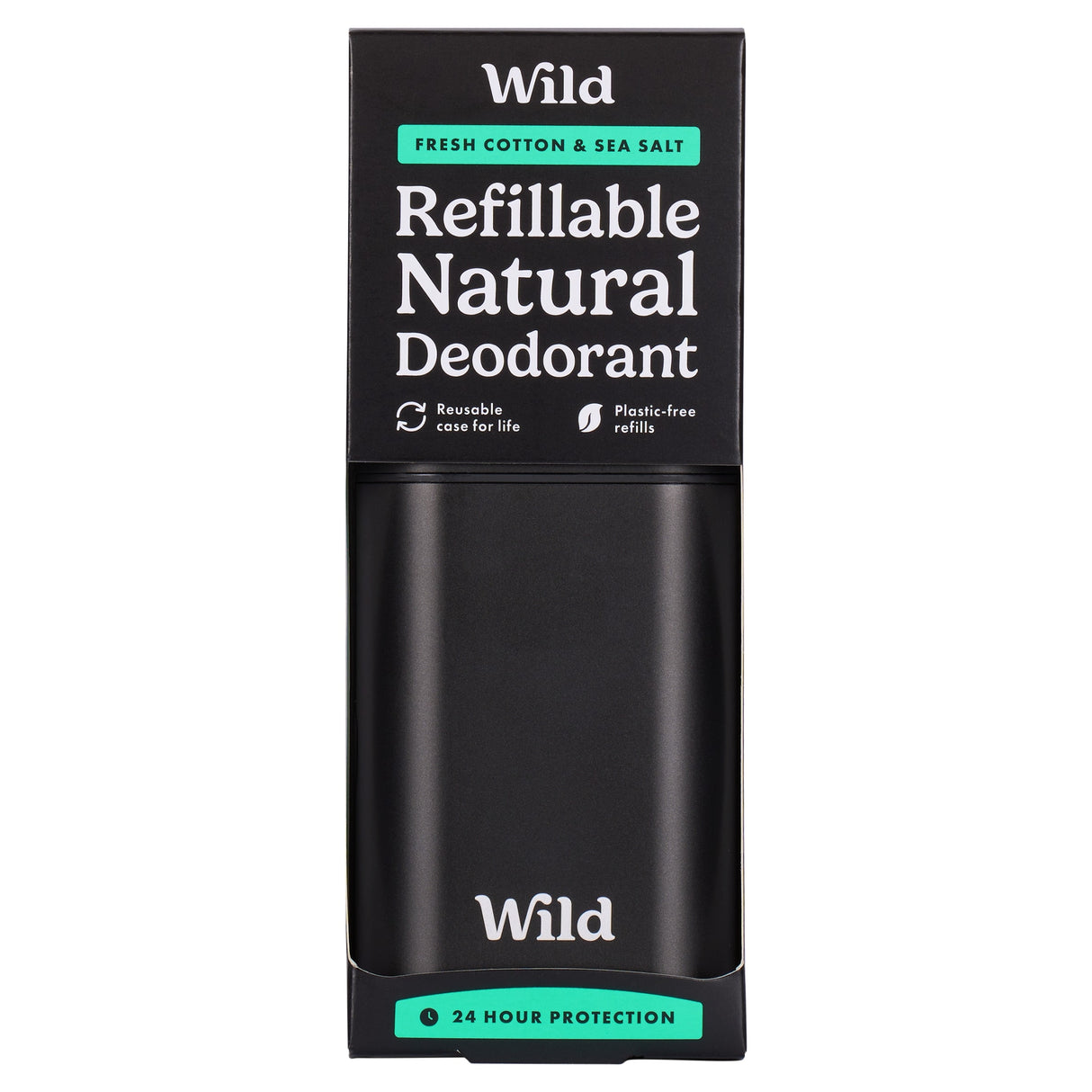 Wild Refillable Natural Deodorant Fresh Cotton & Sea Salt 40 g
