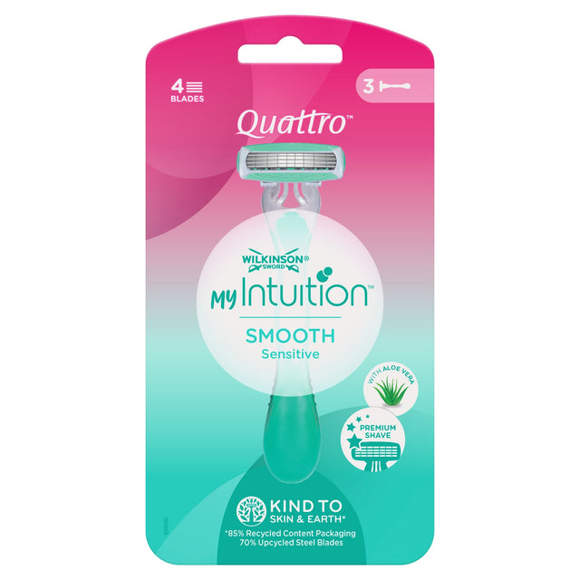Wilkinson Sword Quattro For Women Disposable x3