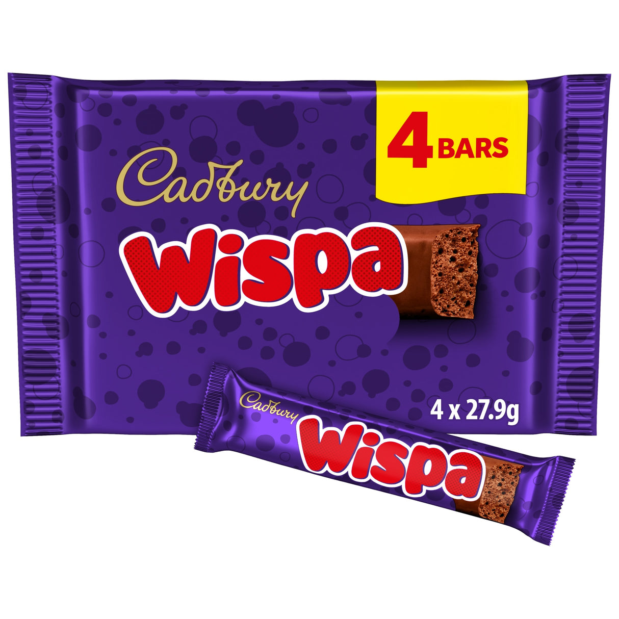 Wispa Chocolate Bar 4 Pack Multi-Pack 111.6 g