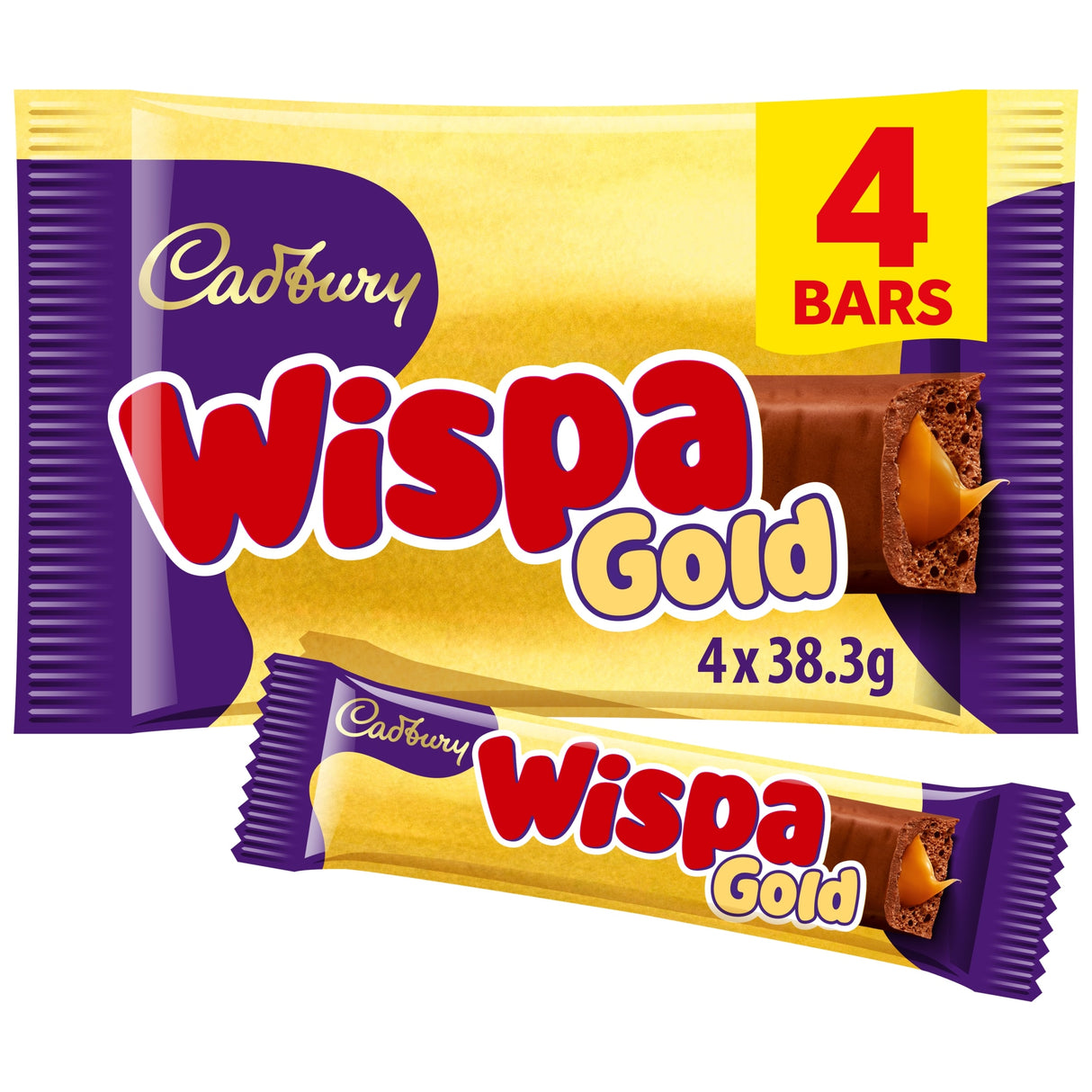 Wispa Gold Chocolate & Caramel Bar Single 48 g