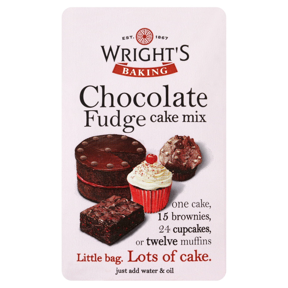 Wright's Baking Chocolate Fudge Cake Mix 500 g