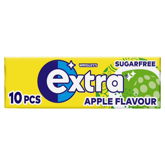 Wrigley's Extra Apple Flavour Sugar-Free Chewing Gum 10 Pieces