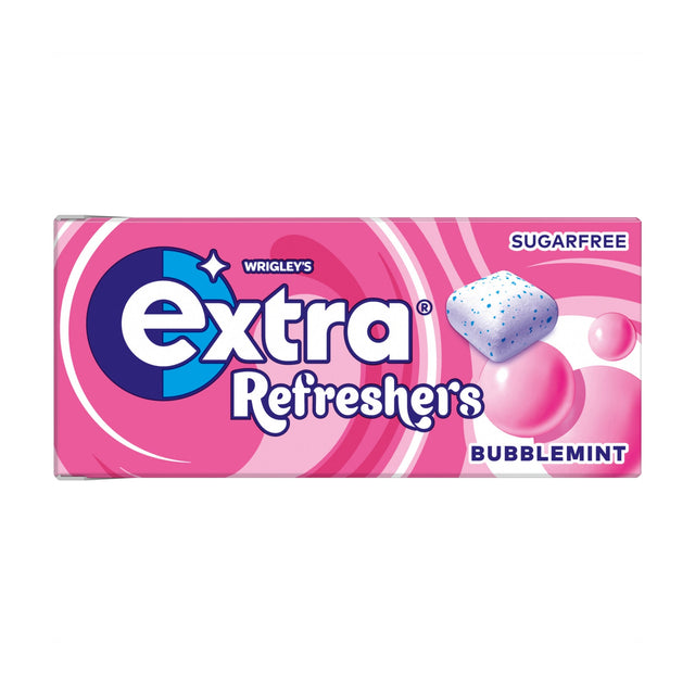 Wrigley's Extra Refreshers Bubblemint Sugar-Free Chewing Gum Handy Box 7 Pieces