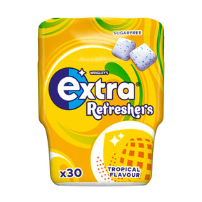 Wrigley's Extra Refreshers Tropical Chewing Gum Bottle 30 Pieces