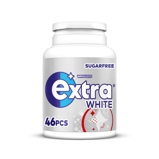 Wrigley's Extra White Sugar-Free Chewing Gum Bottle 46 Pieces