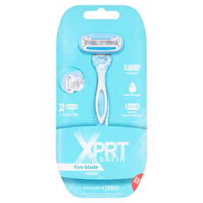 Xprt Satin 5 Blade Razor Plus 2 Cartridge