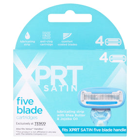Xprt Satin Five Blade Cartridges 4 Pack