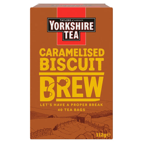 Yorkshire Tea Caramelised Biscuit Brew 40 Tea Bags 112 g