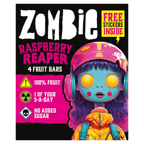 Zombie Fruit Leatherz Bars Raspberry Reaper 4 x 25 g