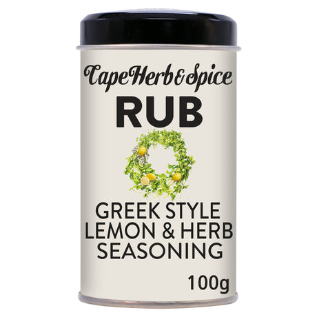Cape Herb & Spice Rub Greek Style Lemon & Herb Seasoning 100 g